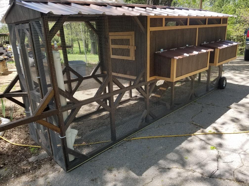 photo of Taj Ma' Hen Chicken Tractor built by Smoky Mountain Chicken Tractors