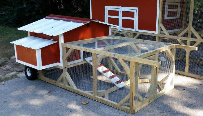 Motel Chicks small chicken tractor coop built by Smoky Mountain Chicken Tractors